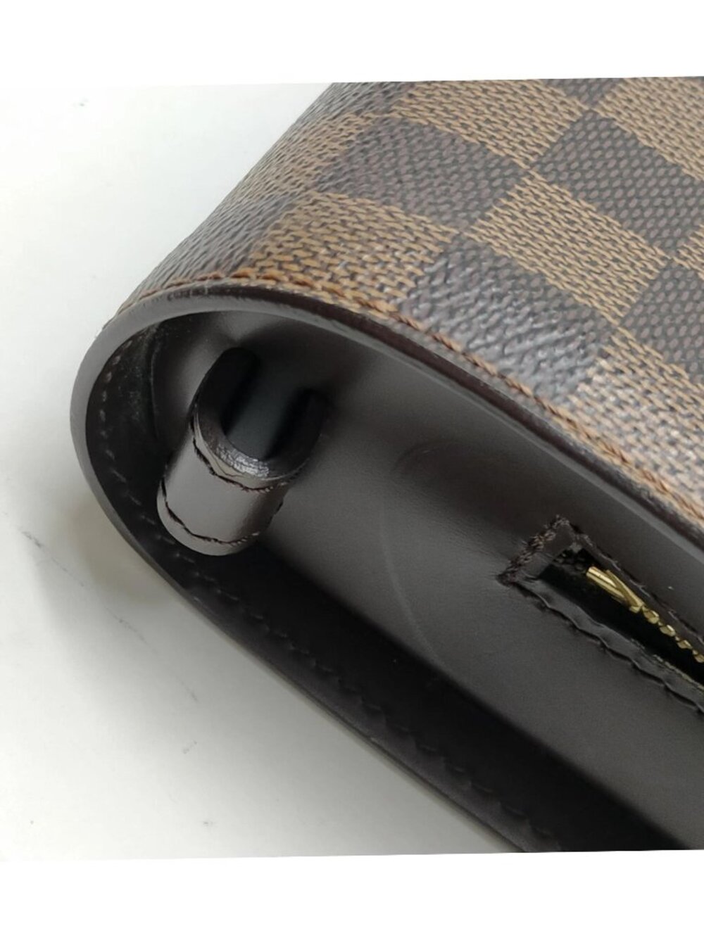 Authentic Louis Vuitton Saint Louis Damier Ebene Wallet Brown LV Zip Organizer - Picture 7 of 14